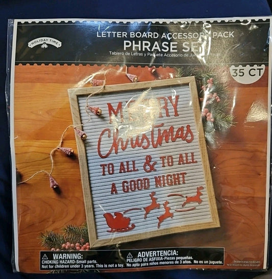 Letter Board Accessory Pack Phrase Set. New Sealed