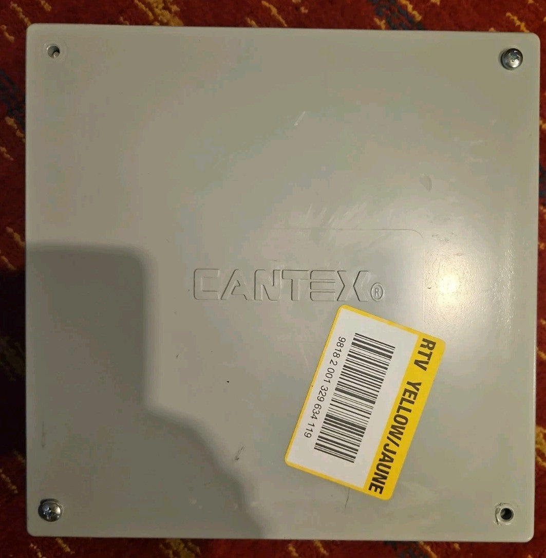 Cantex R5133712 8x8x4 PVC Junction Box NEMA 4X Weatherproof Electrical Enclosure