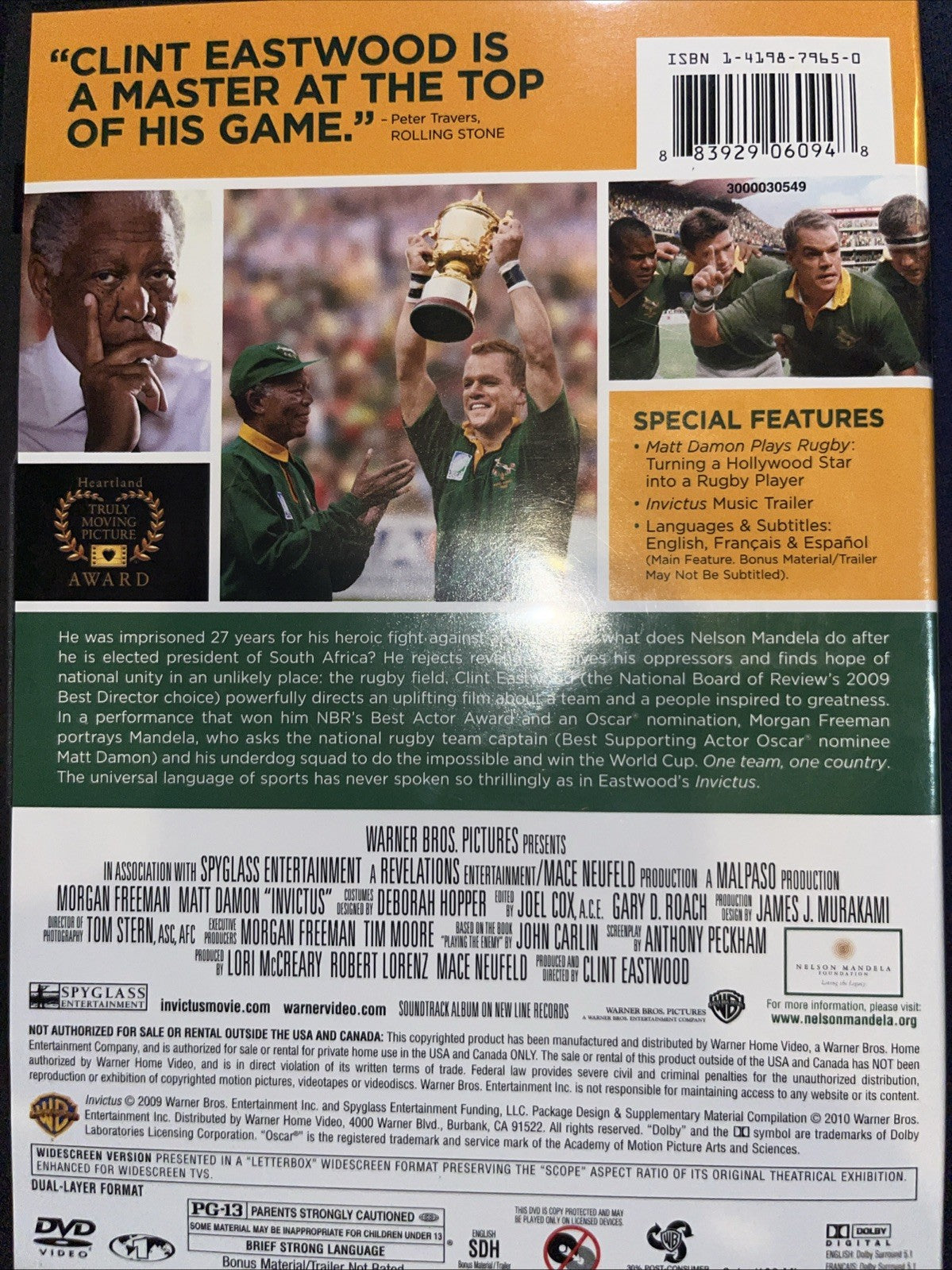 Invictus (DVD, 2009)