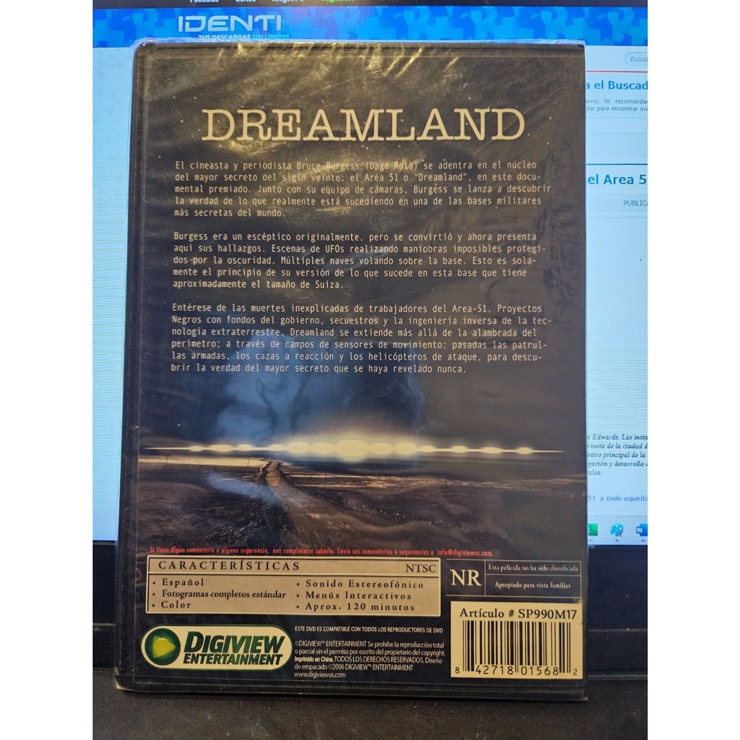 Dreamland: Con Escenas No Autorizadas Del Area 51 (DVD) Brand New