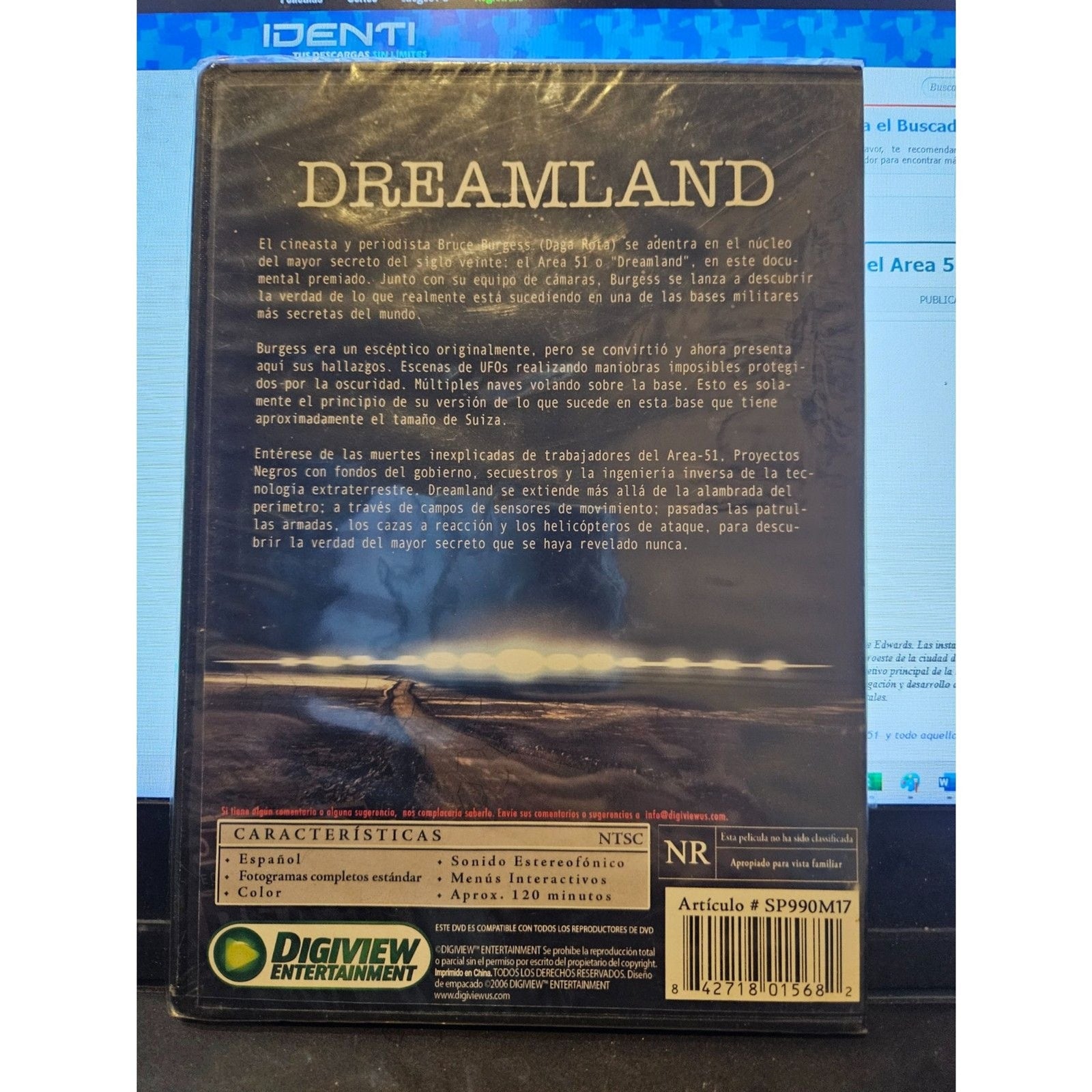 Dreamland: Con Escenas No Autorizadas Del Area 51 (DVD) Brand New