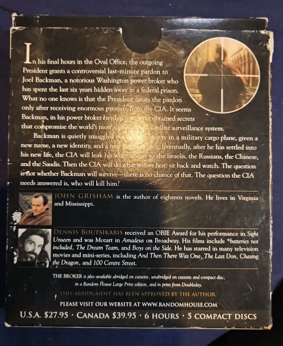 Broker by John Grisham (CD Set) + Frank McCourt "Teacher Man"