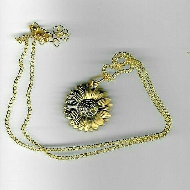 Pippi's Porch Hinged Sunflower "You Are My Sunshine"  Locket  - Brand New