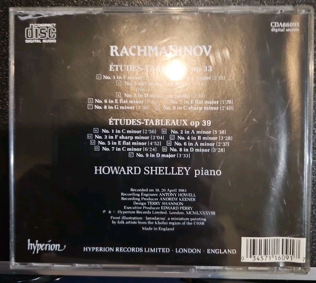 Etudes-Tableaux-Comp by S. Rachmaninoff (CD, 1993)