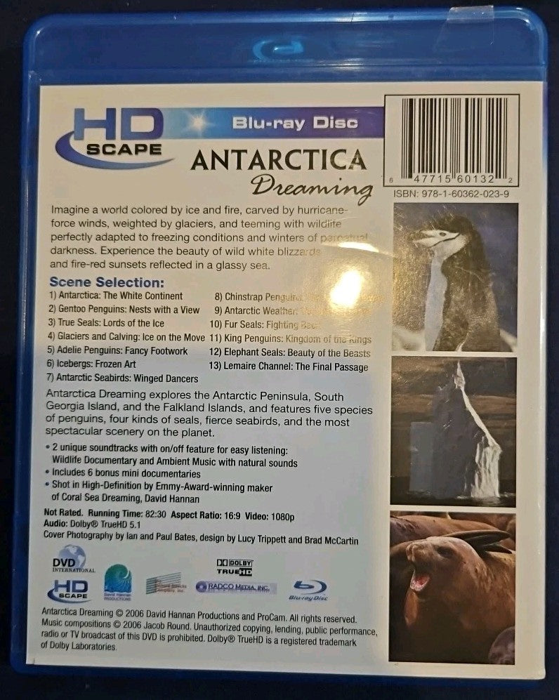 Antarctica Dreaming (Blu-ray) Sealed