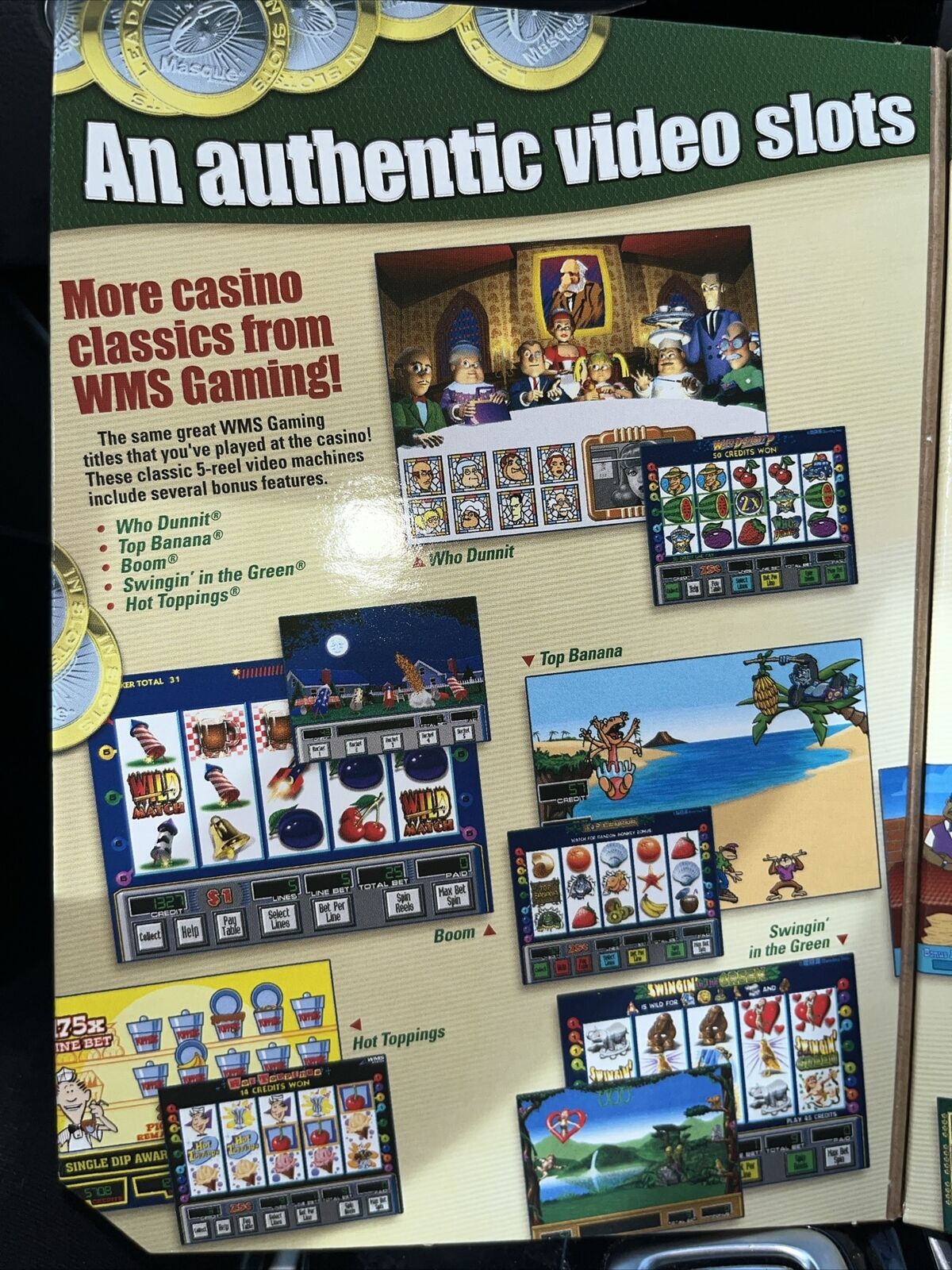 Slots Featuring WMS Gaming II (Windows/Mac, 2008)