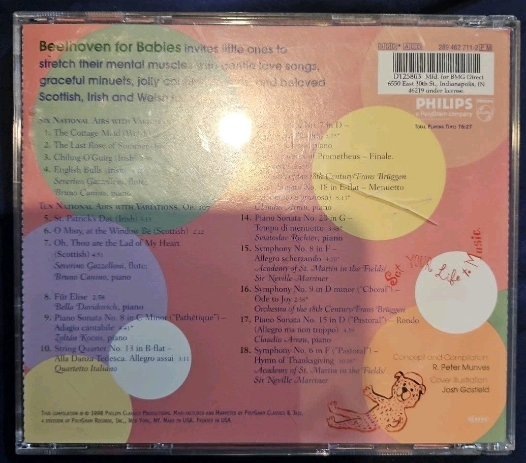 Beethoven for Babies by Various (CD, 1998) New Sealed
