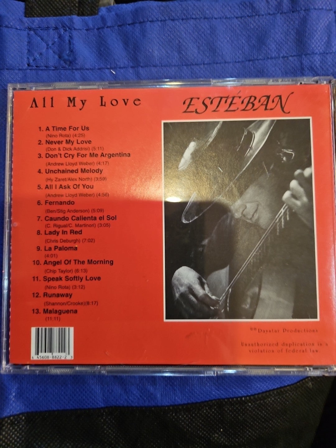 All My Love by Esteban (CD, 2001)