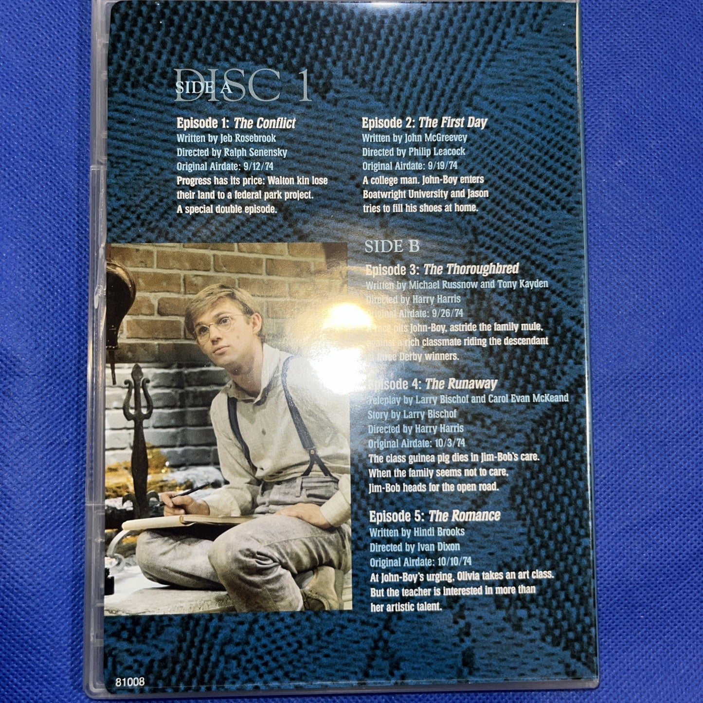 Waltons: Season 3 (DVD) Tested. Missing Disc 4