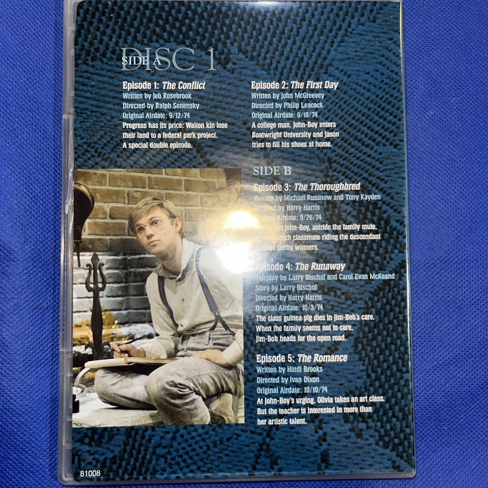 Waltons: Season 3 (DVD) Tested. Missing Disc 4