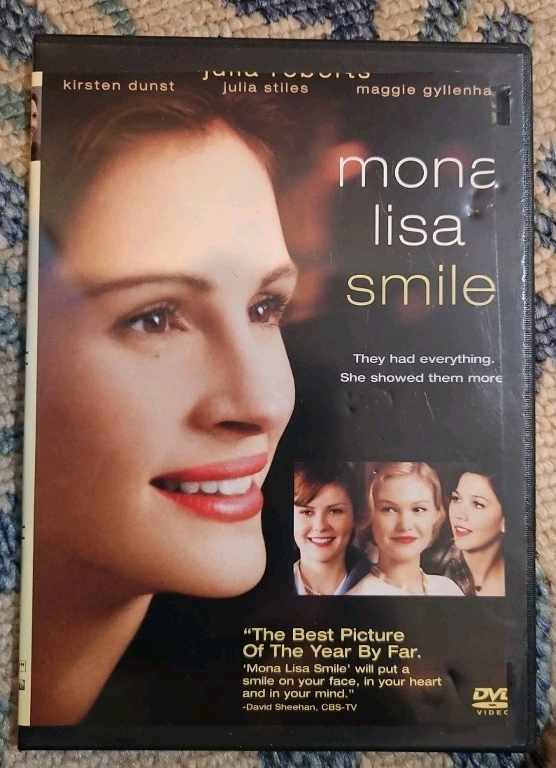 Mona Lisa Smile (DVD, 2004) Tested. Slim Case. Cropped Artwork
