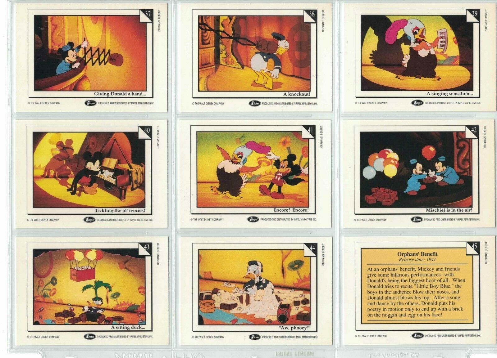 Disney Comics / Cards Drop Down