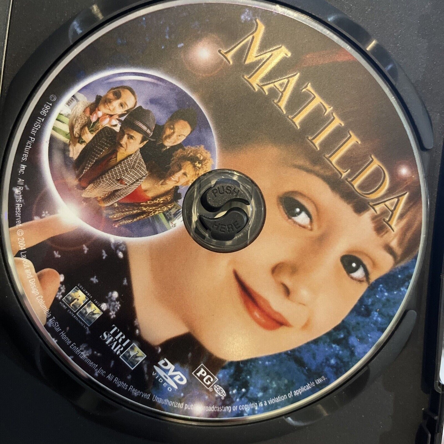Matilda (DVD, 1996). Damaged Artwork. Tested. No Scratches