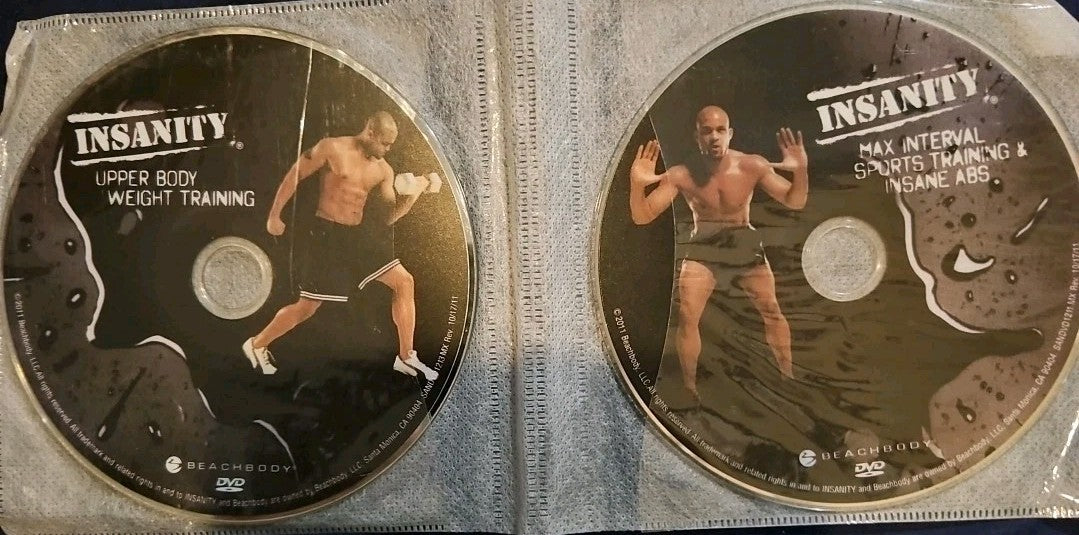 BeachBody: Insanity (DVD, 16 Disc Set) Tested. No Scratches. Original Box