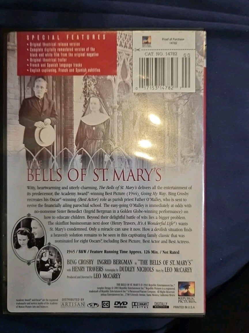 Bells of St Mary's, the (DVD, 1945)