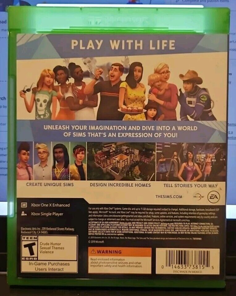 The Sims 4 - Microsoft Xbox One. Tested. Resealed.