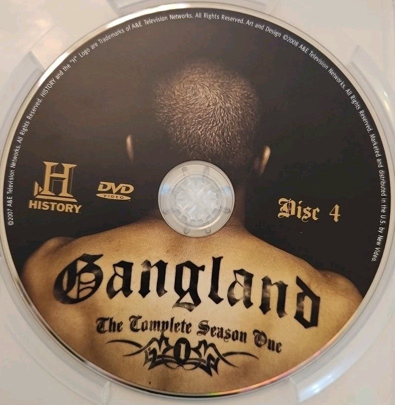 Gangland: Complete Season 1 (DVD) Discs 2, 3 & 4 ONLY.  MISSING DISC 1 READ