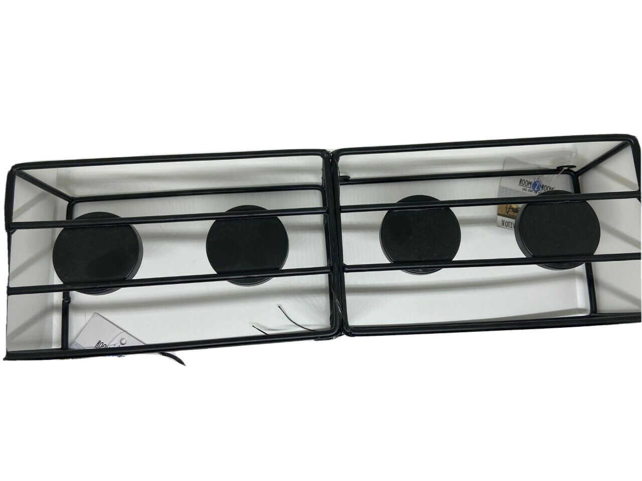 7.25" x 5" x 4" Square Metal 2 x 2" Diameter Votive Holder (Quantity = 2)