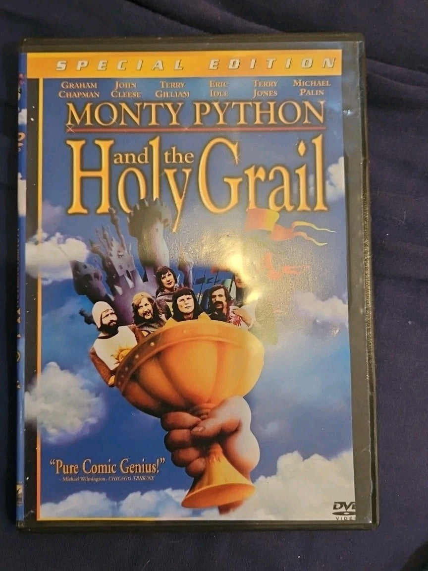 Monty Python and the Holy Grail (DVD, 1975) Slim Case. Cropped Cover