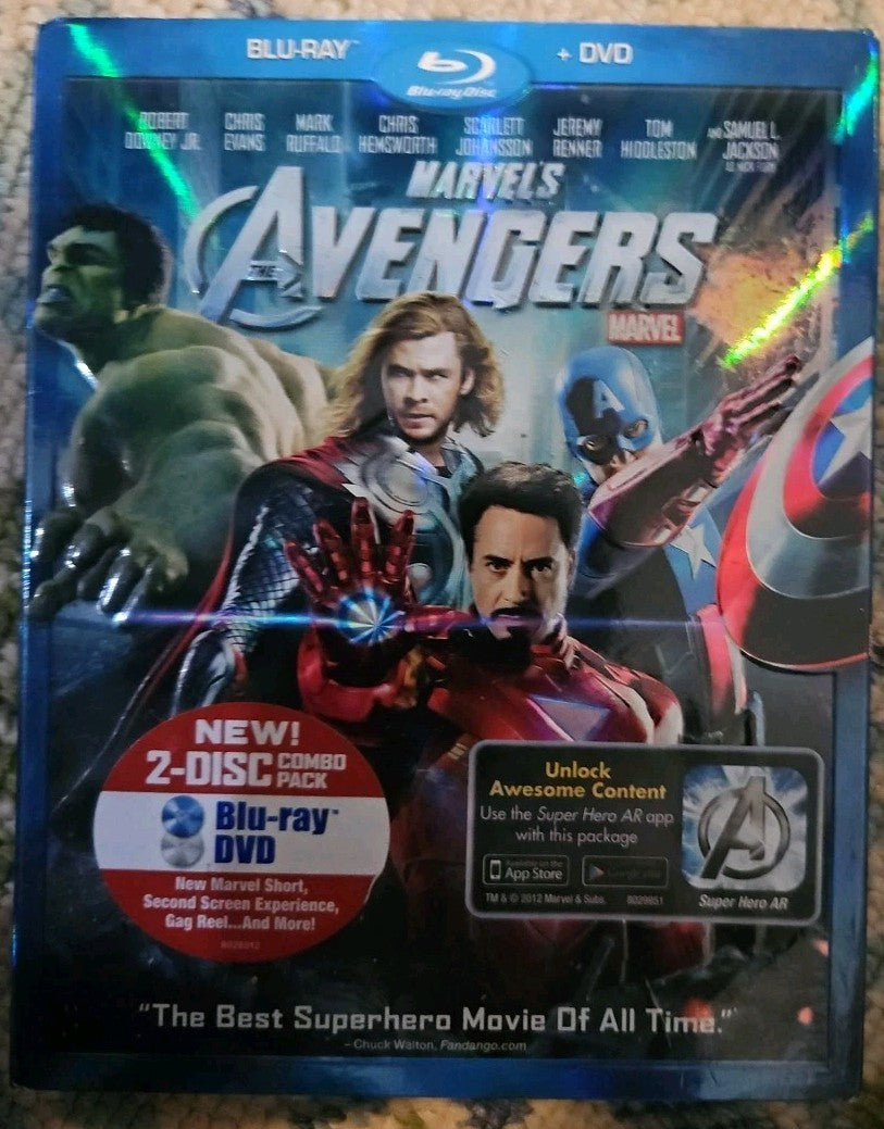 The Avengers (Blu-ray, 2012) New. No Digital Download