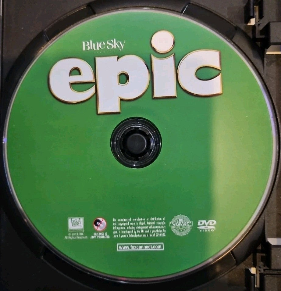 Epic (DVD) Rental Exclusive. Tested. No Scratches. New Case. Resealed