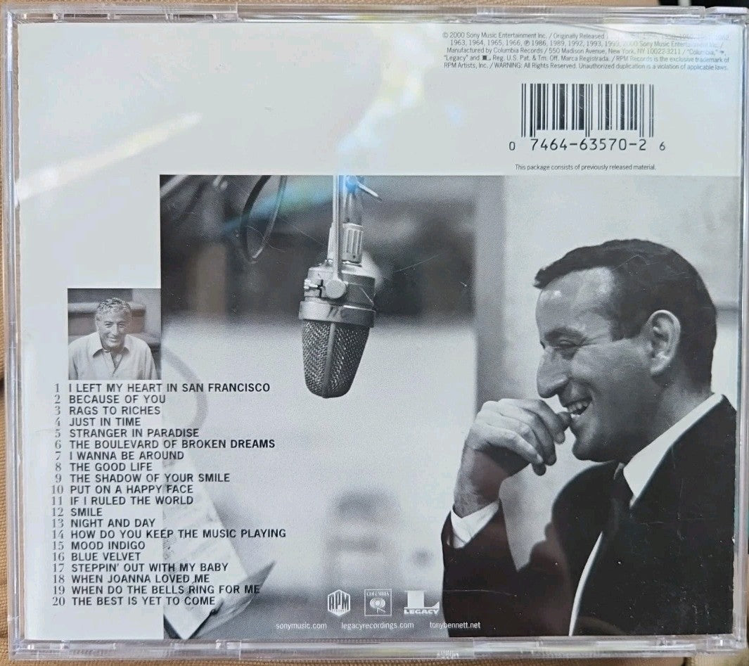 The Ultimate Tony Bennett by Tony Bennett (CD, Oct-2000) New Sealed