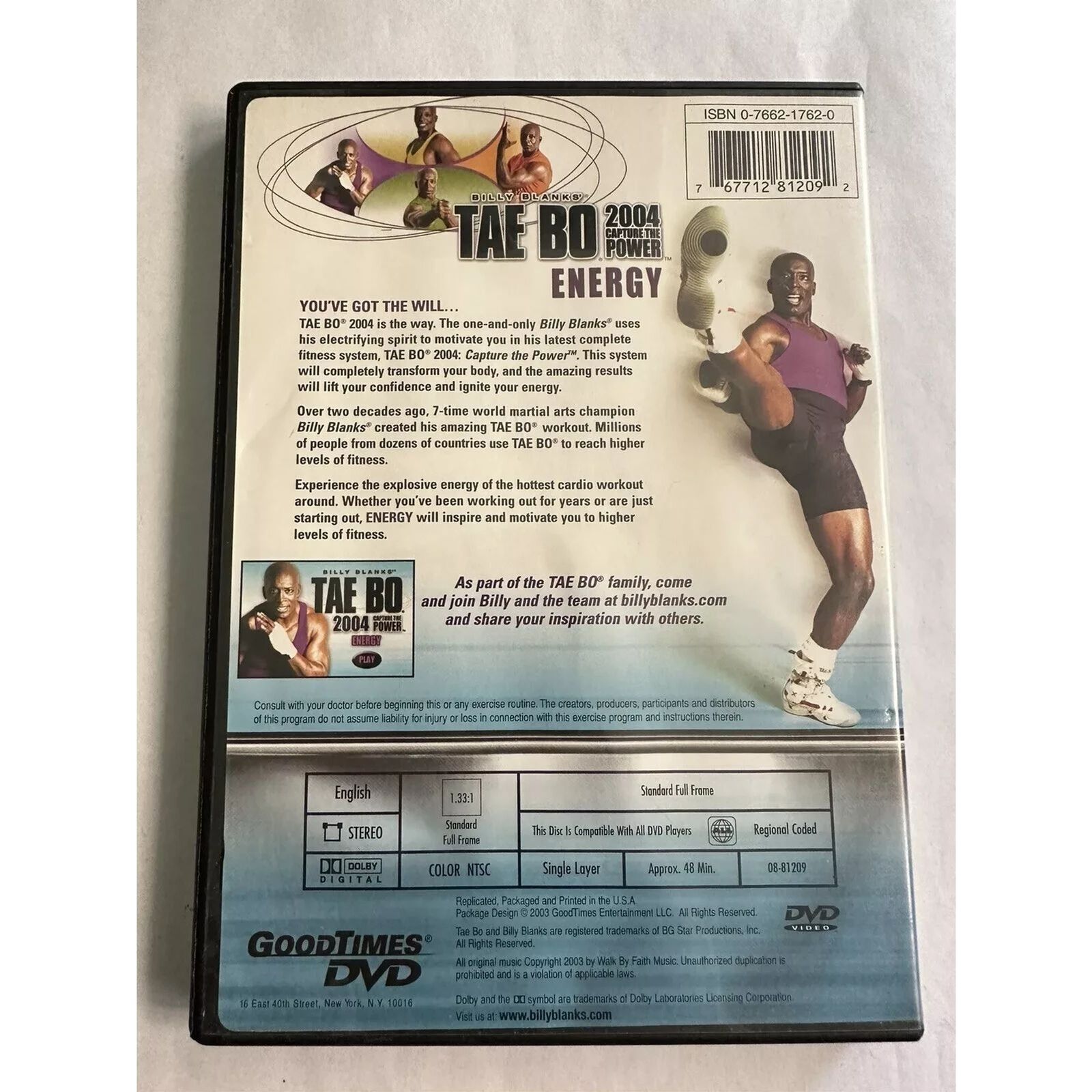 Tae Bo 2004 Capture the Power: Energy (DVD)