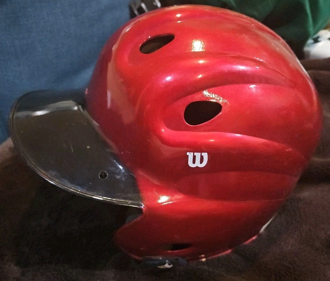 Wilson Black/Grey youth batting helmet.  Model #A5255 Size 6 1/8 to 7 1/4