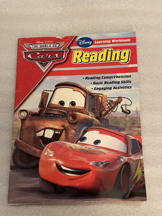 NEW Disney Cars 28-Page Reading Early Educational Workbook with Answer Key