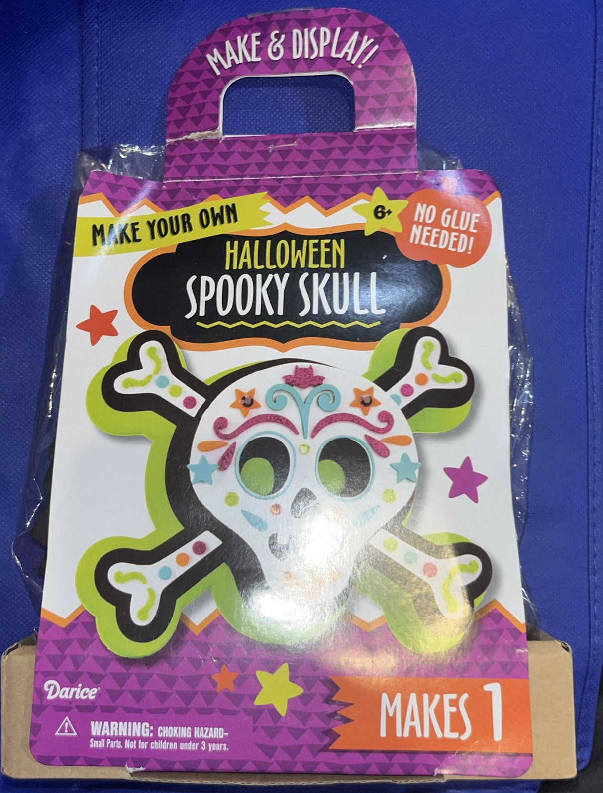 Darice Make Your Own Halloween Spooky Skull Decoration Display - New