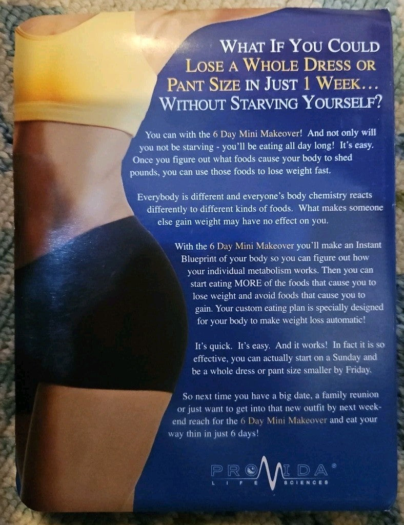 Six Day Mini Makeover (DVD) Tested. Minor Cover Wear
