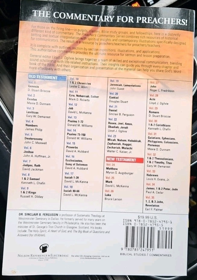 Daniel by Sinclair B. Ferguson (2004, Trade Paperback)