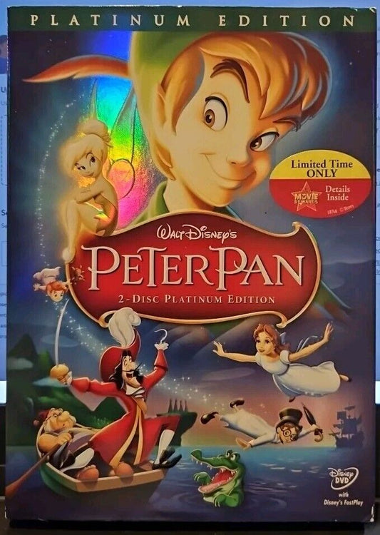 Peter Pan (DVD, 2007, 2-Disc Set, Platinum Edition)