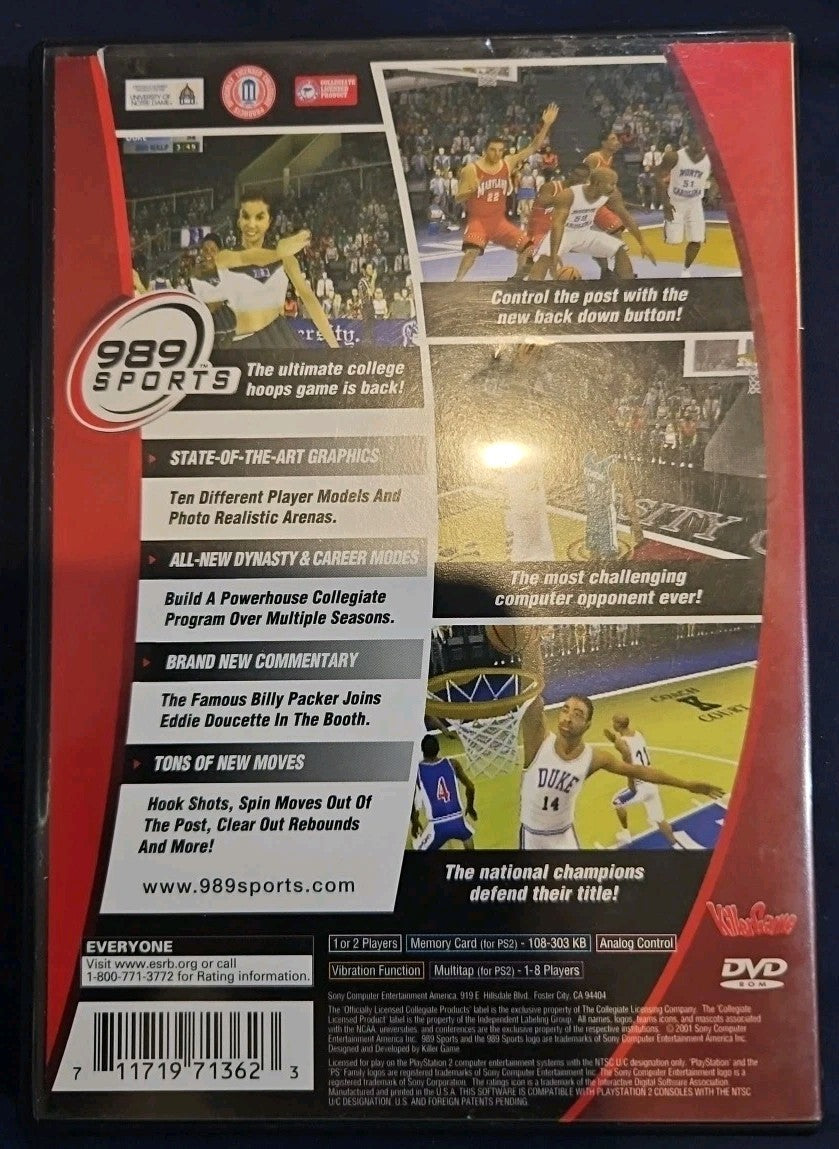 NCAA Final Four 2002 (Sony PlayStation 2, 2001)