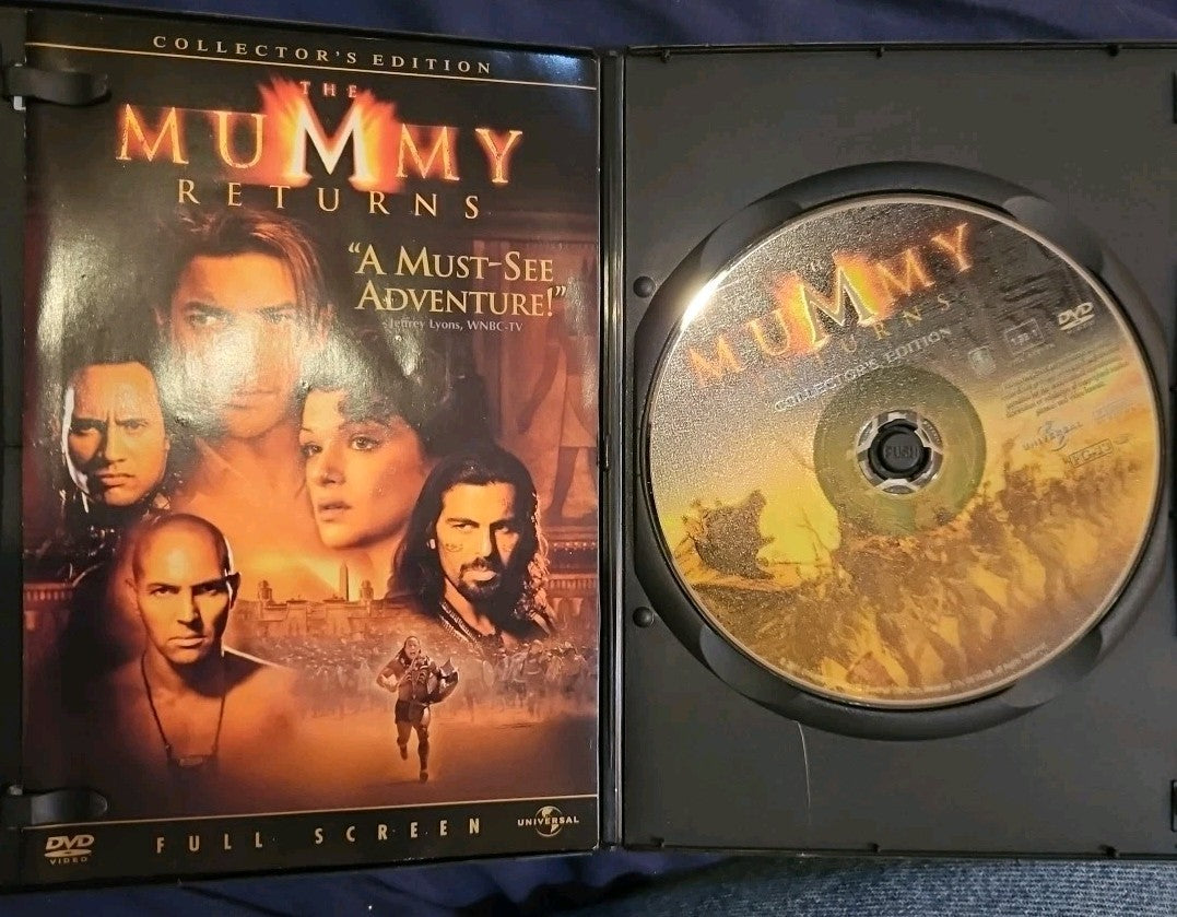 Mummy Returns (DVD, 2001) Slimcase. Cropped Sleeve.