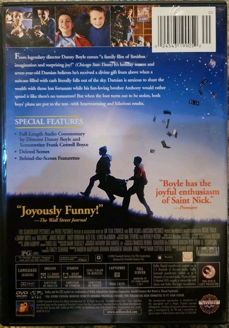 Millions (DVD, 2005, Full Screen) New Sealed