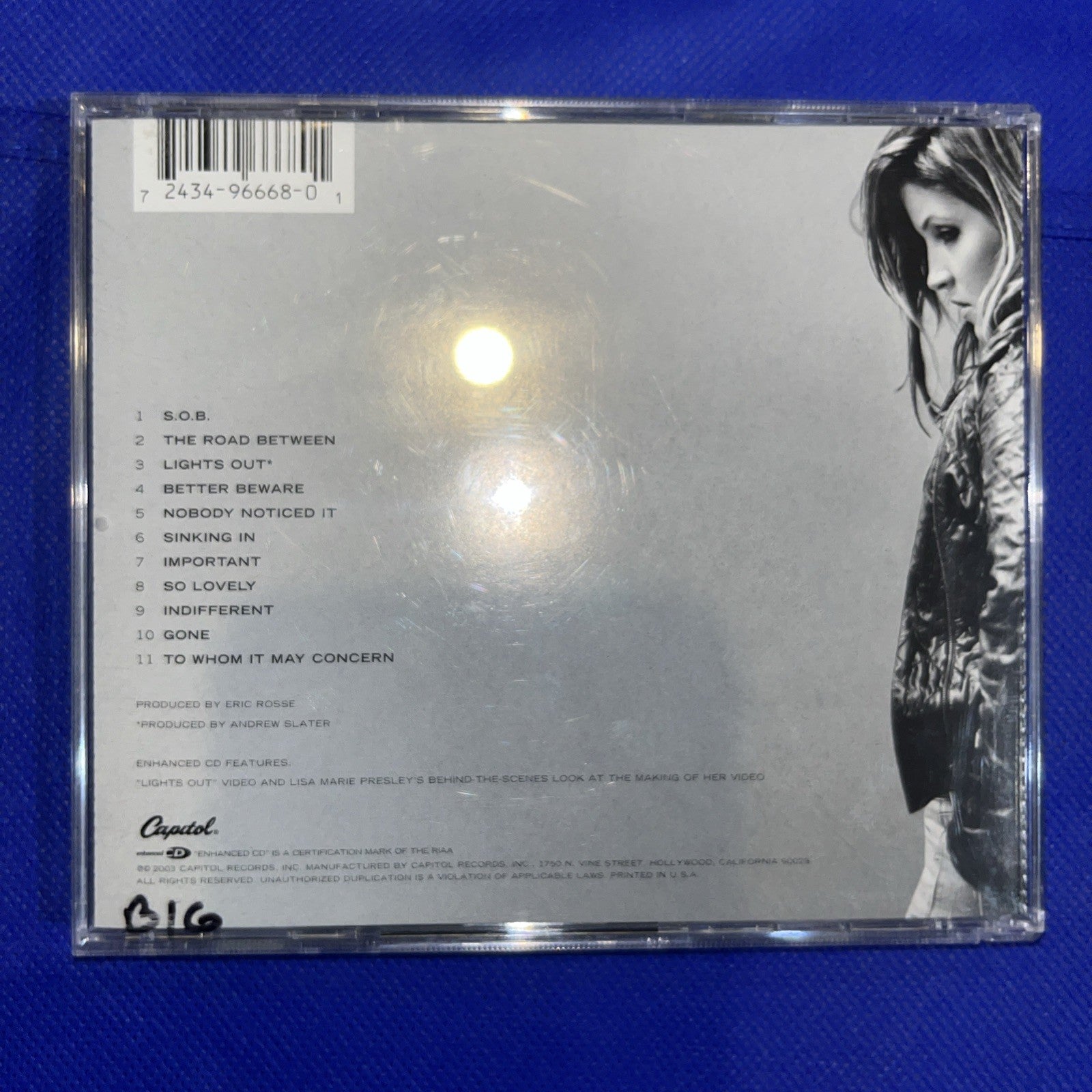 To Whom It May Concern by Lisa Marie Presley (CD, 2003) Tested
