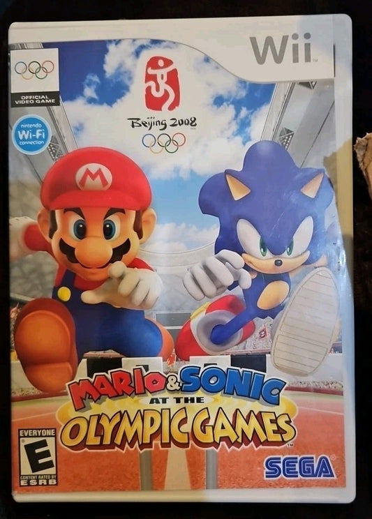 Mario & Sonic at the Olympic Games -(Wii)  No Game. Case + Artwork + Manual OnLY