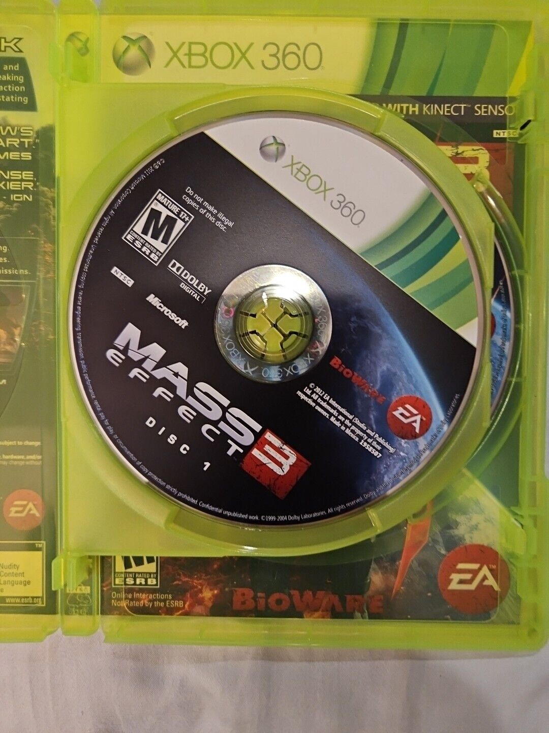 Mass Effect 3 (Microsoft Xbox 360, 2012)CIB