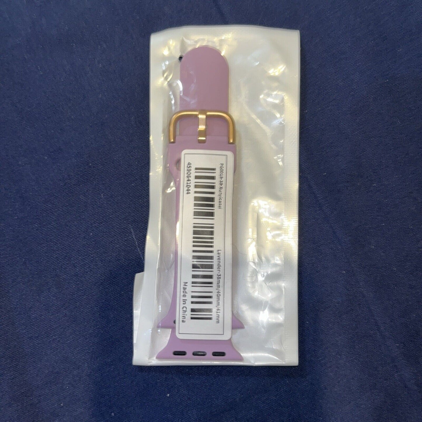 Lavender Silicon Apple Watch Band 38/40/41mm Fits Series 4,5,6,7,8,9 SE