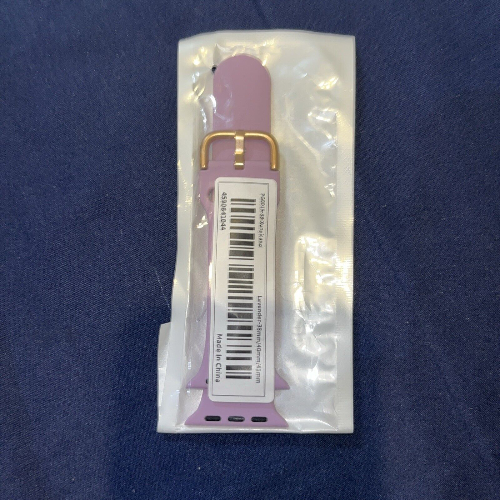 Lavender Silicon Apple Watch Band 38/40/41mm Fits Series 4,5,6,7,8,9 SE