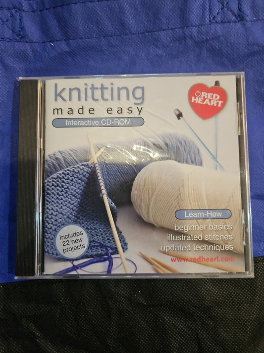 Coats & Clark Interactive CD Rom- “Knitting Made Easy” (New Sealed See Photos!)