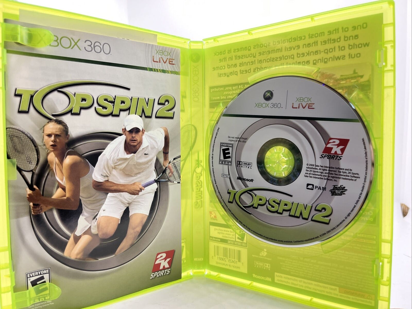 Top Spin 2 (Microsoft Xbox 360, 2006)
