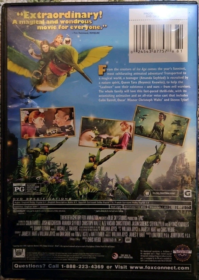 Epic (DVD, 2013) SEALED, BlueSky