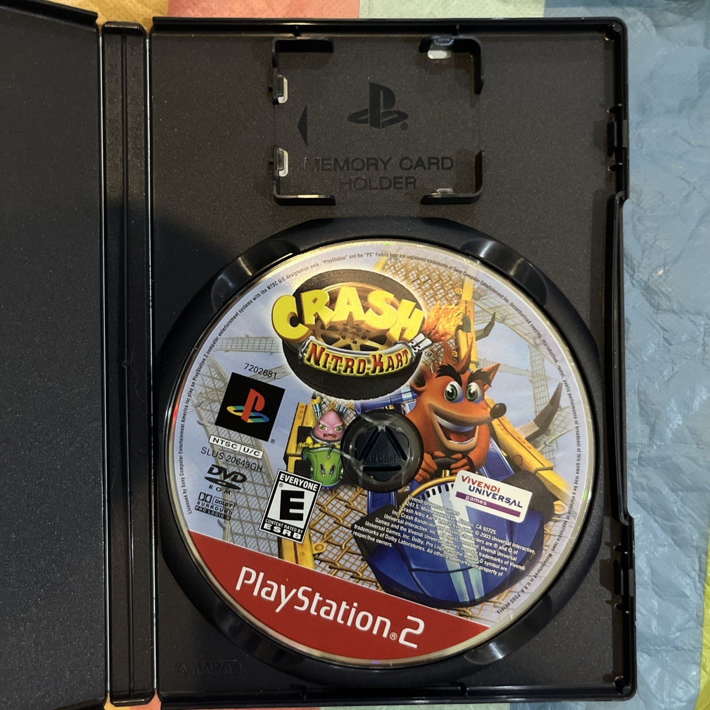 Crash Nitro Kart / Game (PS2) No Manual. Tested.