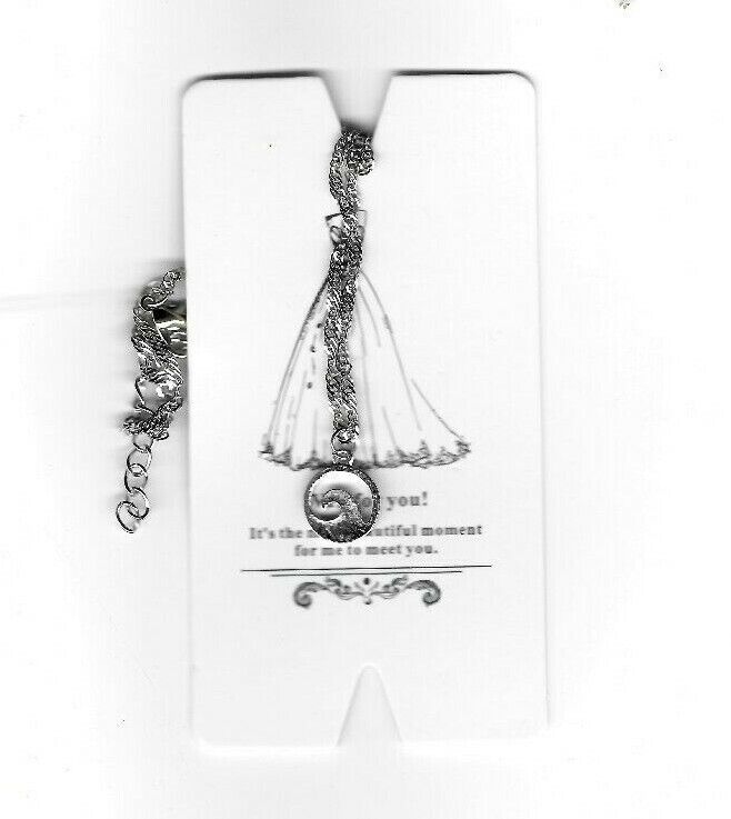 Surf Wave in Circle Pendant / Charm Necklace  - Brand New