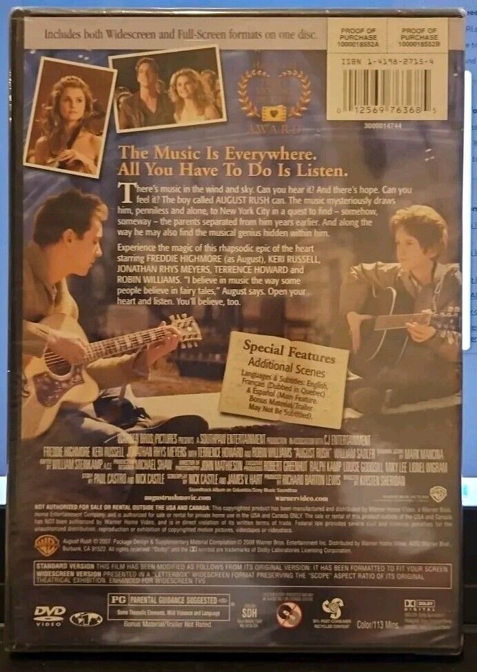 August Rush (DVD, 2007)