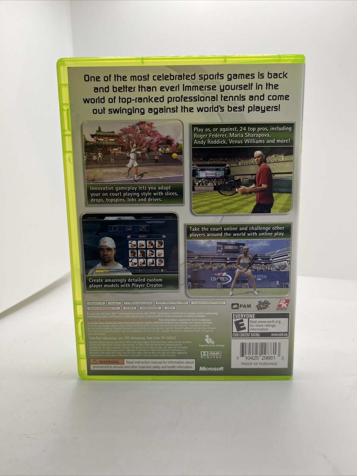 Top Spin 2 (Microsoft Xbox 360, 2006)