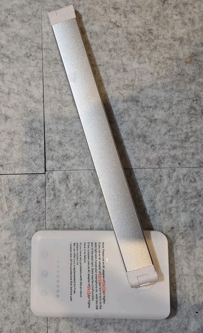 12" Stand + 12" LED Adjustable Lamp  USB-C Charger / USB Charging Dimable