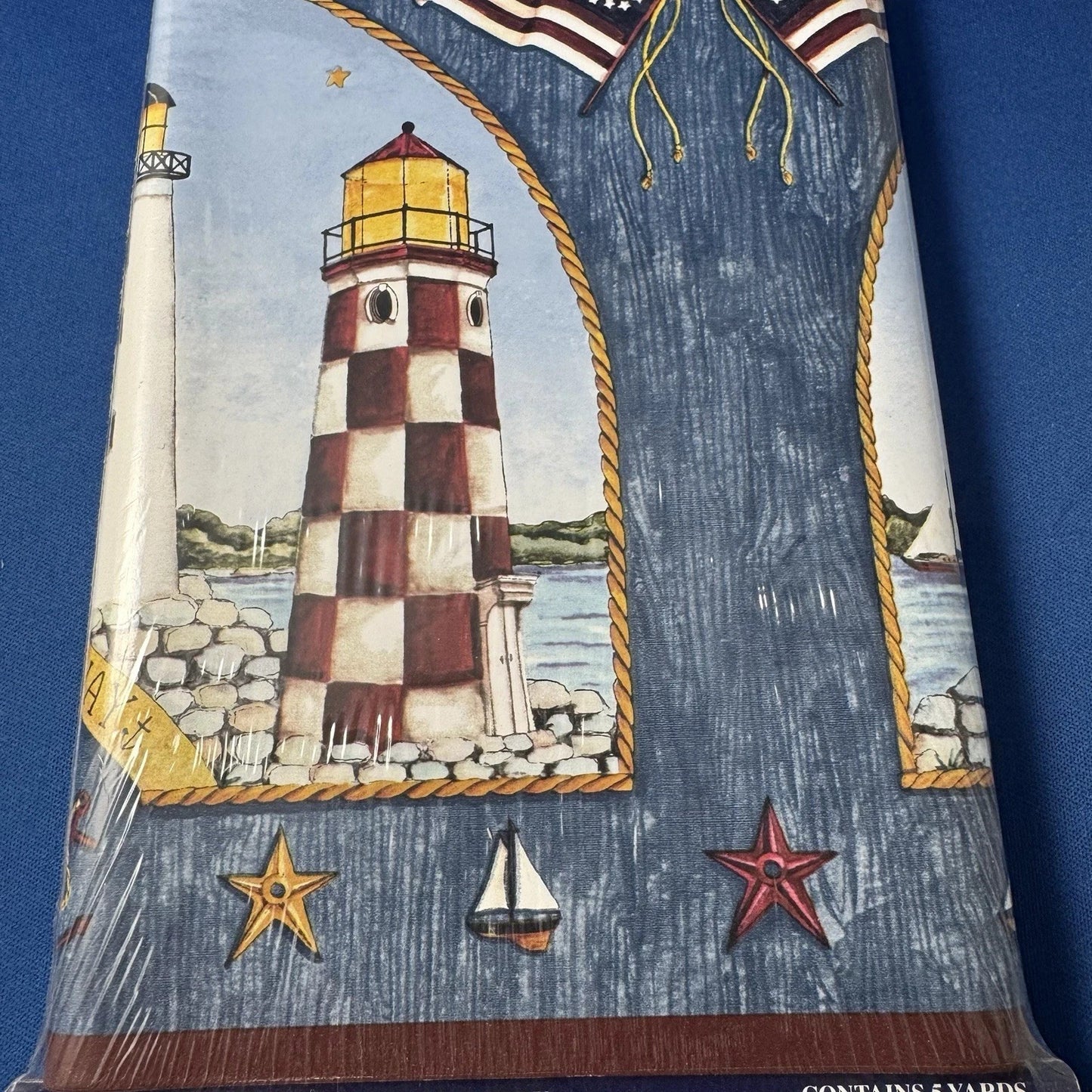 Expressions Border Wallpaper Patriotic Lighthouse #SB10220B Hope Lights The Way